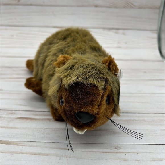 Legends Fuzzy Friends Beaver Brown 9" Plush Stuffed Animal River Pond - Picture 4 of 8